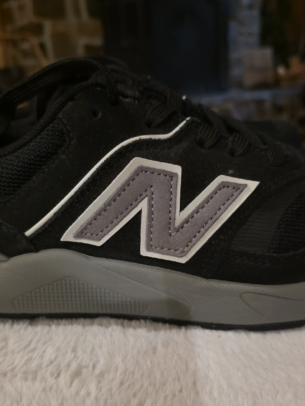 Work.ASTM Steel Toe New Balance Black Sneakers with Pink Logo Accent. New. - Picture 4 of 6